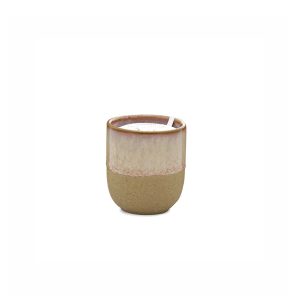 Small Ceramic Candle Pink Opal Persimmon