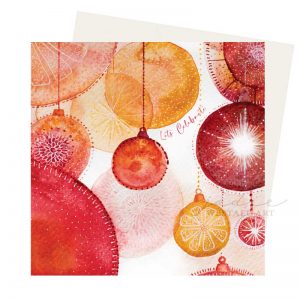 baubles christmas card