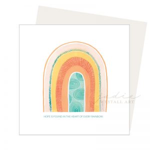 hope rainbow greeting card
