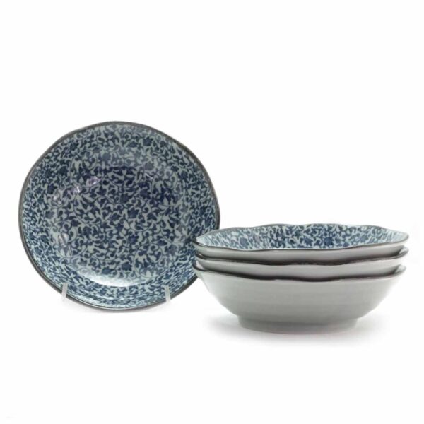 Kusa pattern Japanese pottery side Bowls