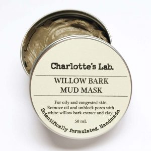 Willow bark mud mask