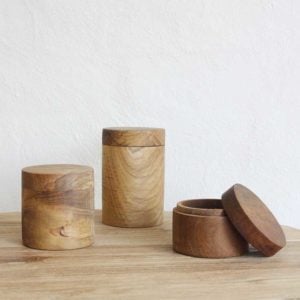 wooden canister