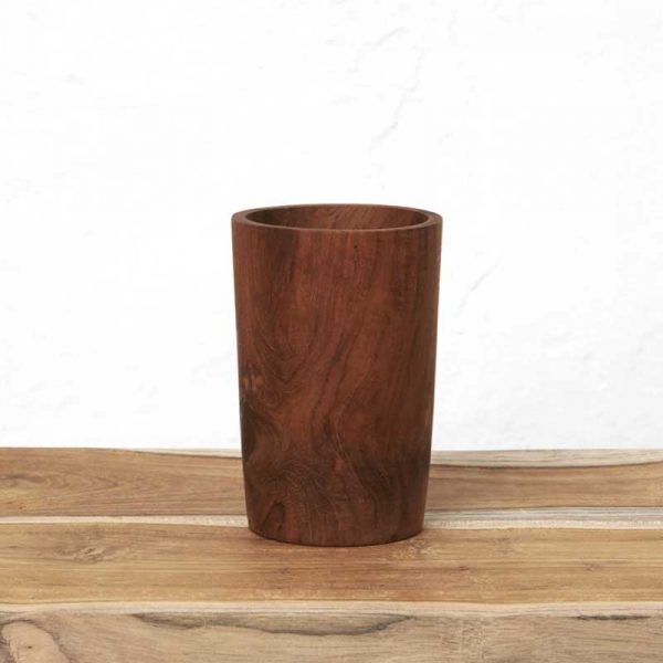 recycled wood tumbler/ vase