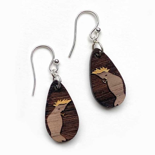 cockatoo earrings