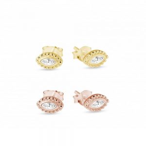Rose Gold and Gold Stud