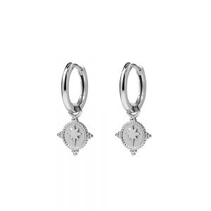 silver huggie earring