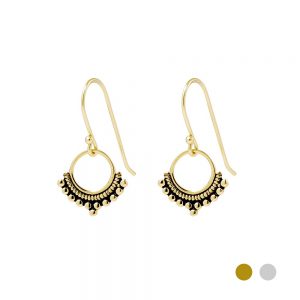 gold boho earrings