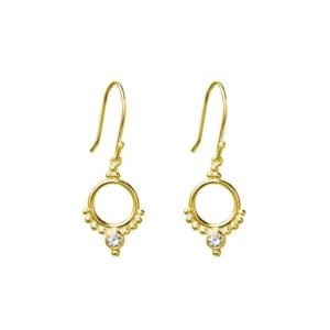 gold drop style earring