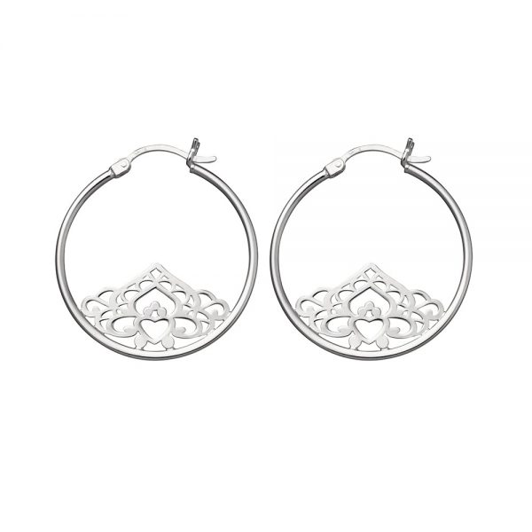 Silver divinity earrings
