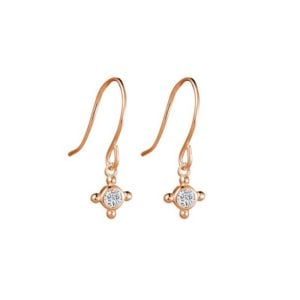 rose gold petite earrings