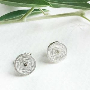 silver stud earrings