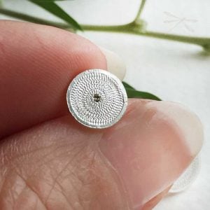 small minimal silver earrings
