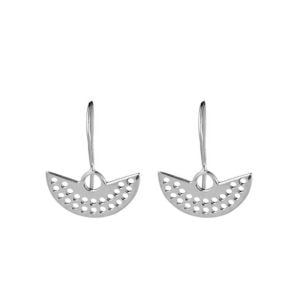 Silver Fan earring
