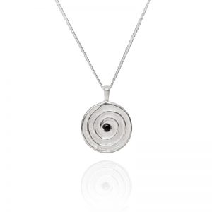 journey silver spiral pendant