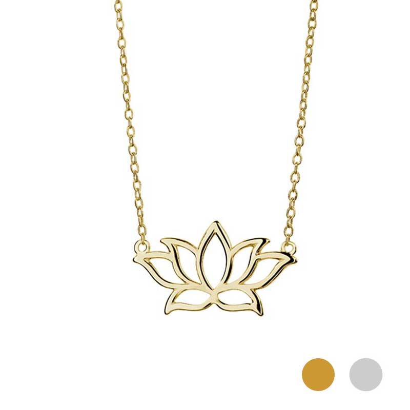 Rough Silver Lotus Necklace – Mechele Anna Jewelry
