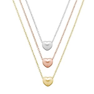 floating hearts necklaces