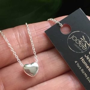 Small floating heart Silver