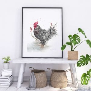 rooster framed print