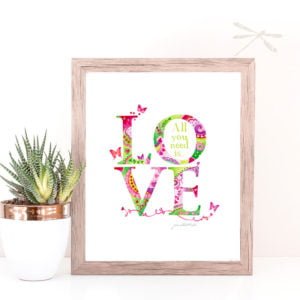 Where there is love print framed