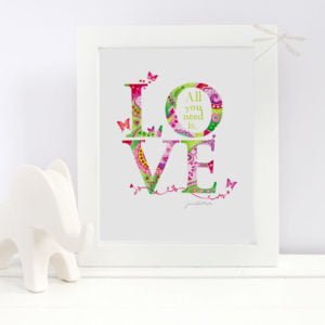 where there is love print