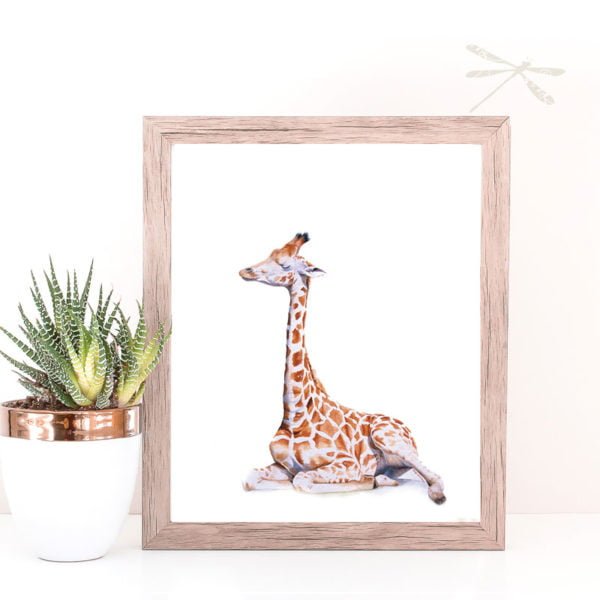 Baby giraffe print