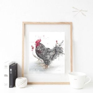 rooster print
