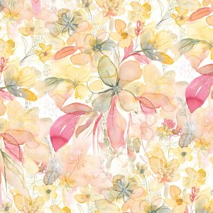 watercolour flower wrapping paper