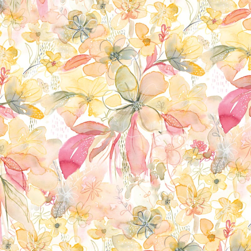 Wrapping Paper – Watercolour Flower design