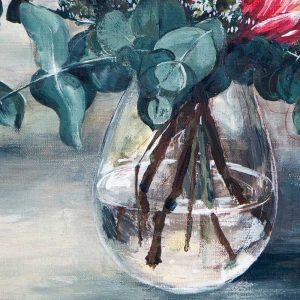 king protea painting by jodie westall