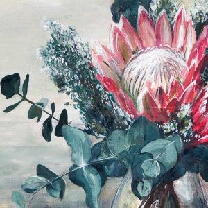 king protea painting by jodie westall