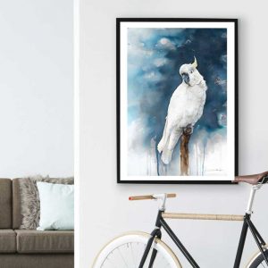 cockatoo art reproduction print
