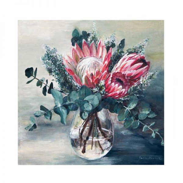 king protea painting reproduction print
